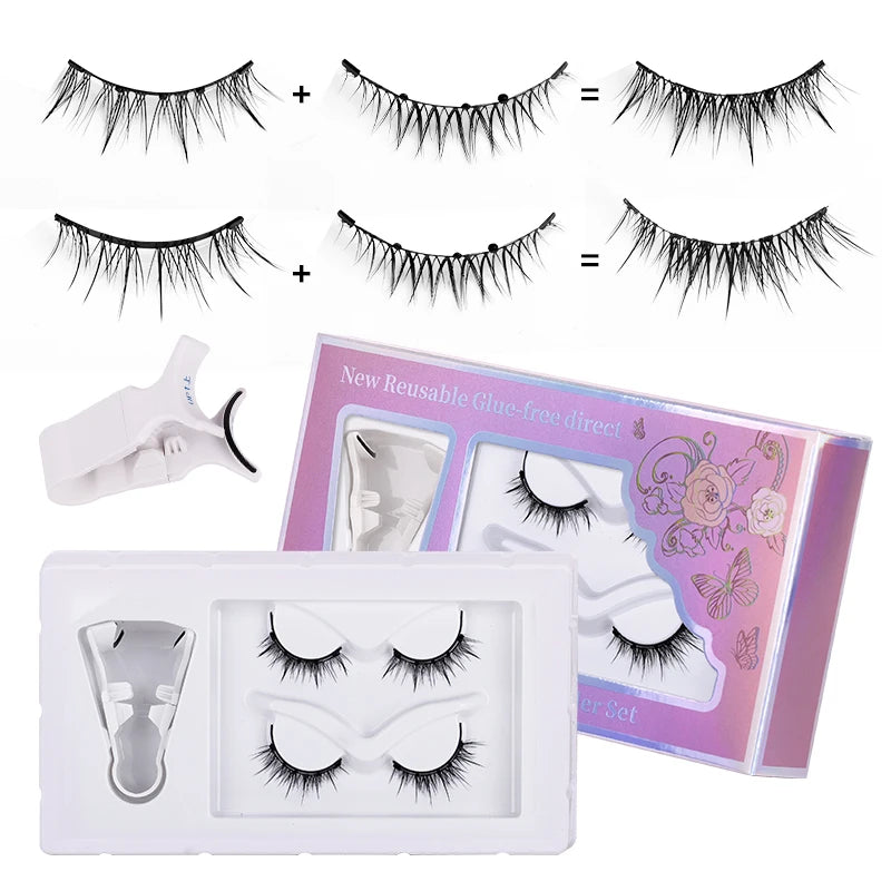 Magnetic Eyelashes Pro Kit - Western Style Volumizing No-Glue Lashes with Precision Alignment & 24H Hold