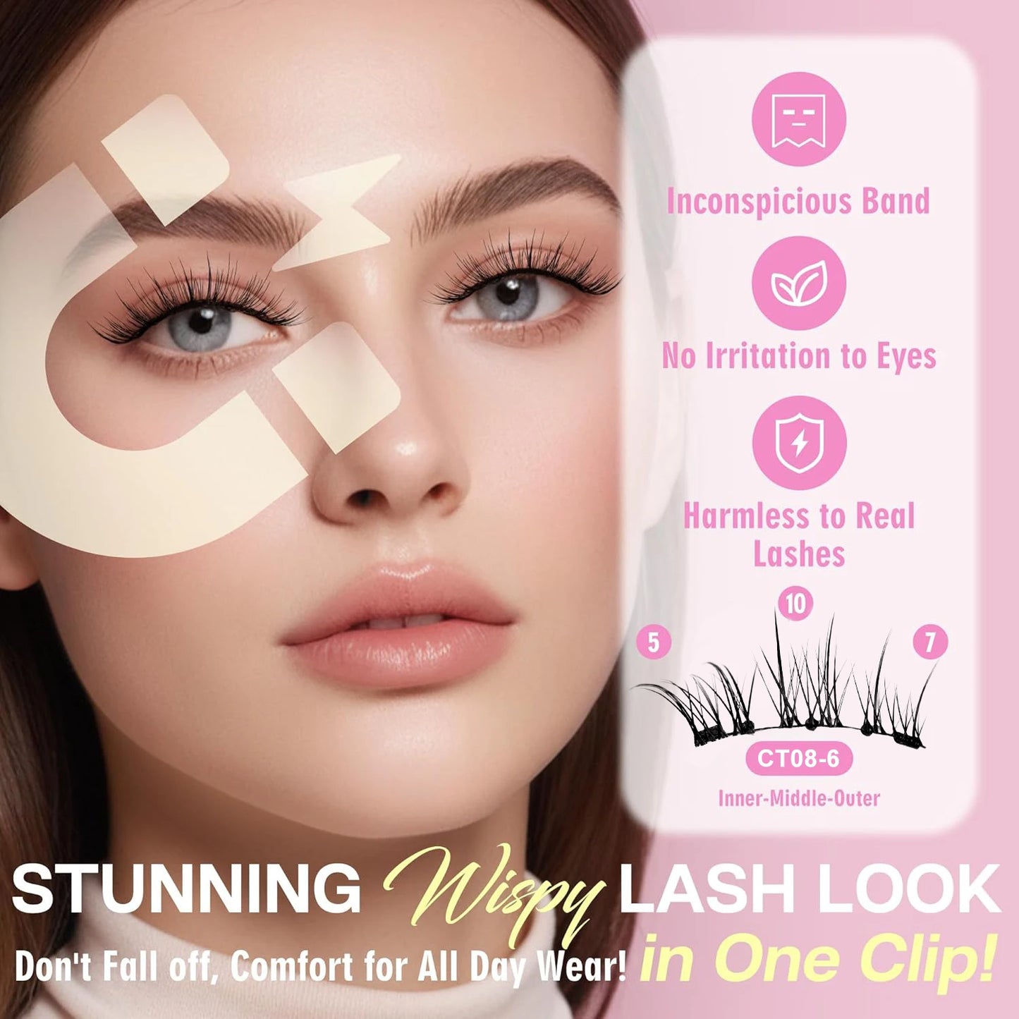 Magnetic Eyelashes Pro Kit - Western Style Volumizing No-Glue Lashes with Precision Alignment & 24H Hold