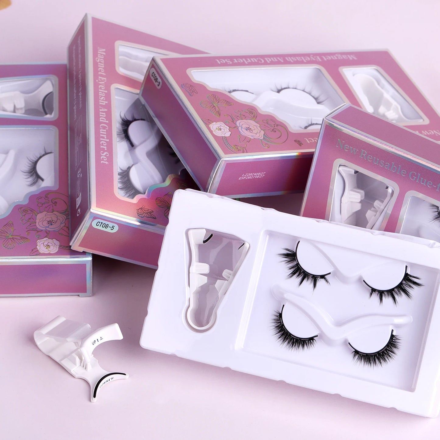 Magnetic Eyelashes Pro Kit - Western Style Volumizing No-Glue Lashes with Precision Alignment & 24H Hold